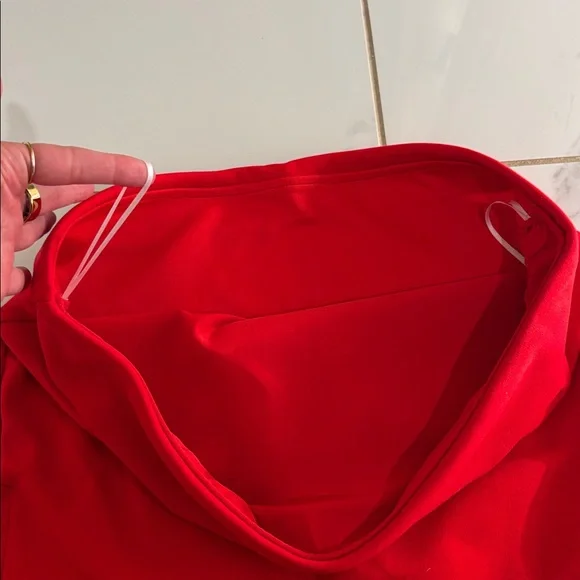 Red Strapless Top - Picture 3 of 3